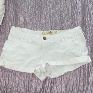 Hollister size 25 white Jean shorts